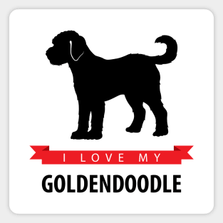 I Love My Goldendoodle Magnet